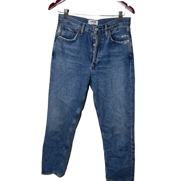 AGOLDE Riley High Rise Straight Crop Jeans sz 27 - Picture 2 of 11